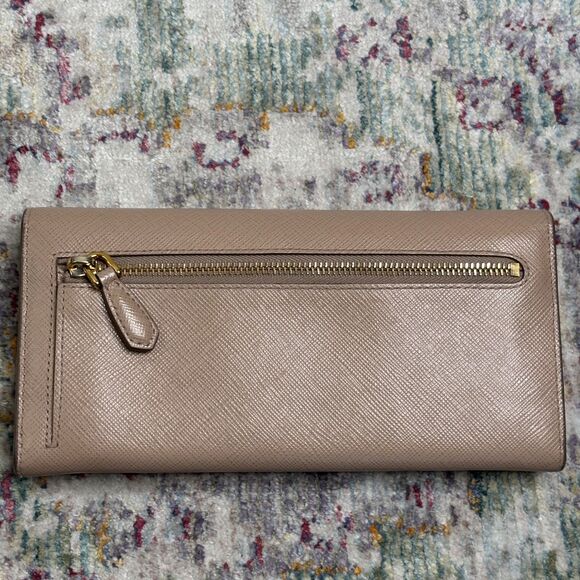 Prada Saffiano Flap Continental Wallet - Picture 4 of 14
